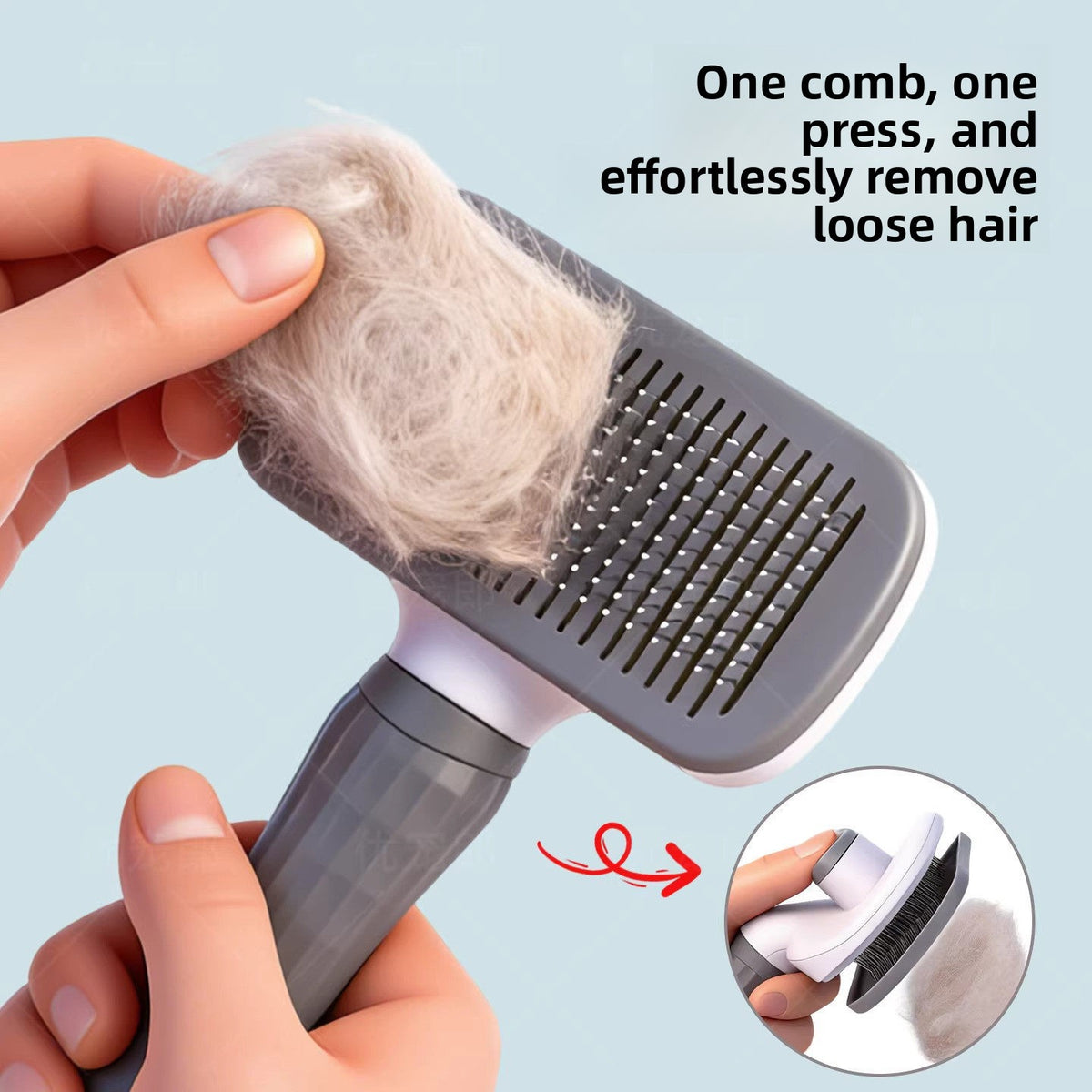 Pop Brush – Self-Cleaning Slicker Brush